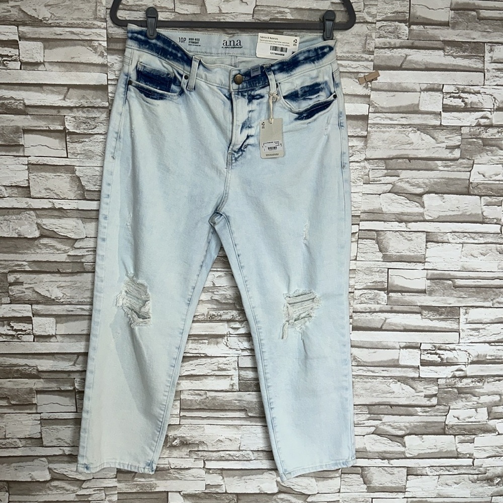 a.n.a High Rise 10P Hip & Thigh Straight Leg